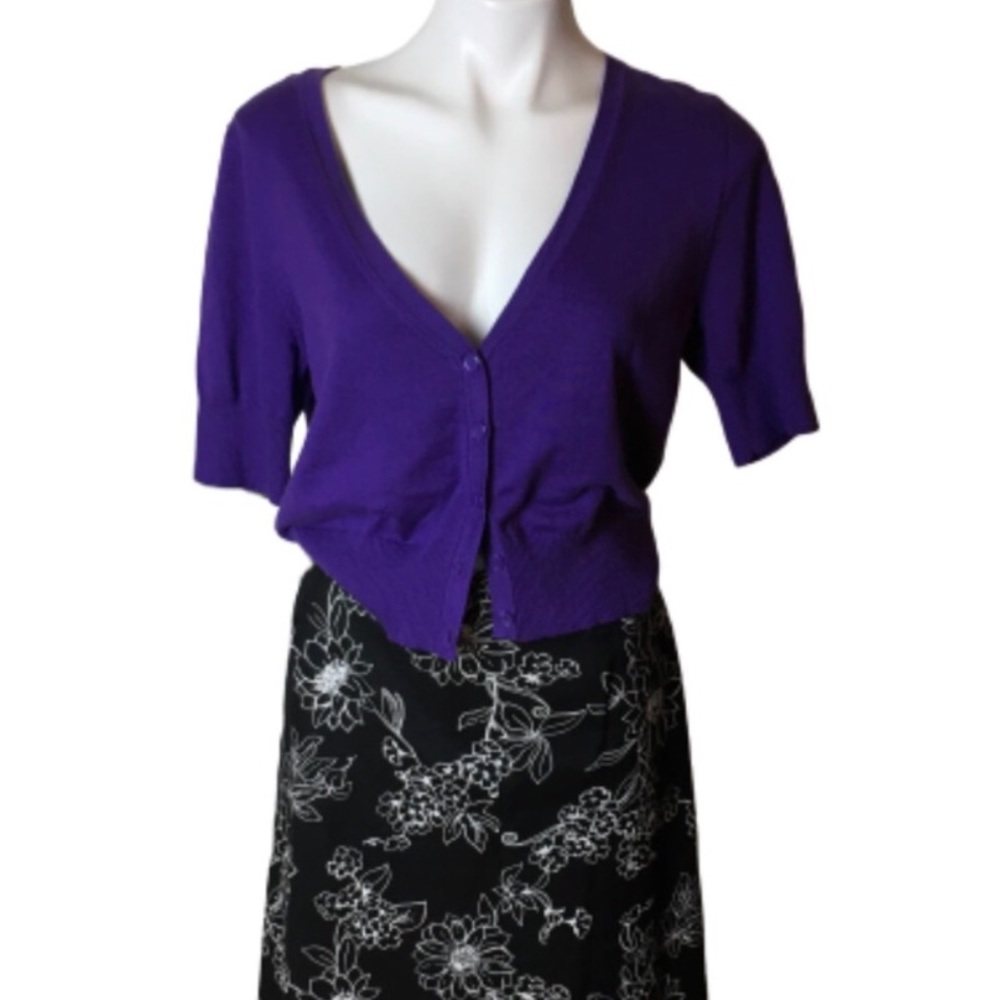 APT 9 button up sweater shirt sleeve size Large